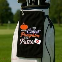 I Care For the Cutest Pumpkins In The Patch Halloween Nurse Golf Towel thumb 2