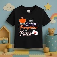 I Care For the Cutest Pumpkins In The Patch Halloween Nurse Toddler T-Shirt thumb 3