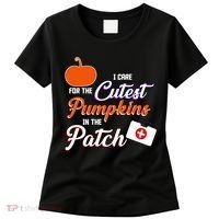I Care For the Cutest Pumpkins In The Patch Halloween Nurse Women's T-Shirt thumb 0