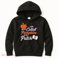 I Care For the Cutest Pumpkins In The Patch Halloween Nurse Kids Hoodie thumb 0