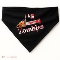 I Chainsaw Zombies USA-Made Doggie Bandana thumb 0