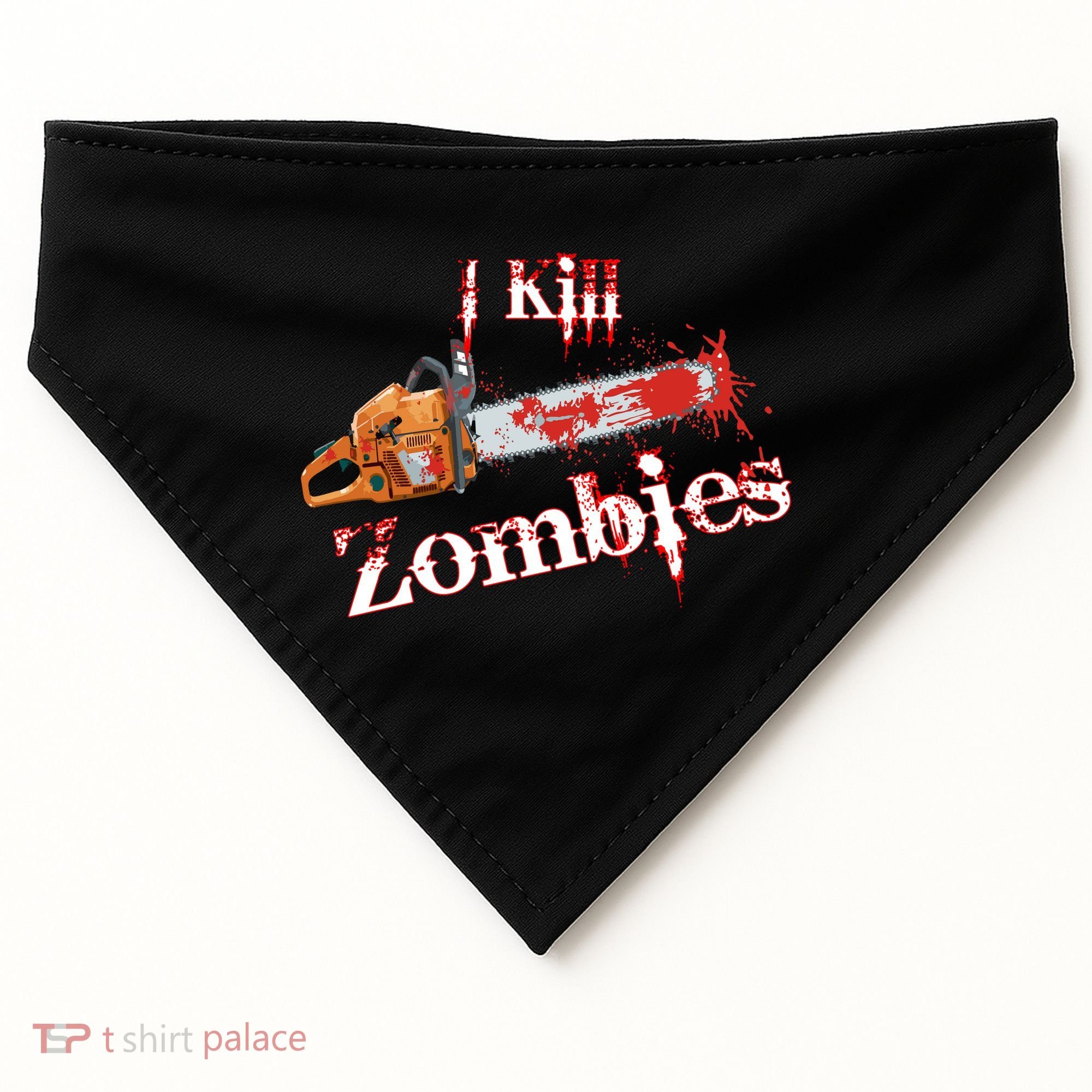 I Chainsaw Zombies USA-Made Doggie Bandana