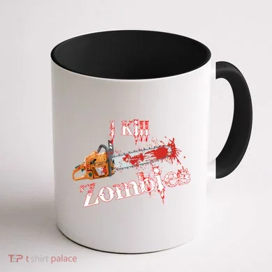 I Chainsaw Zombies Coffee Mug back