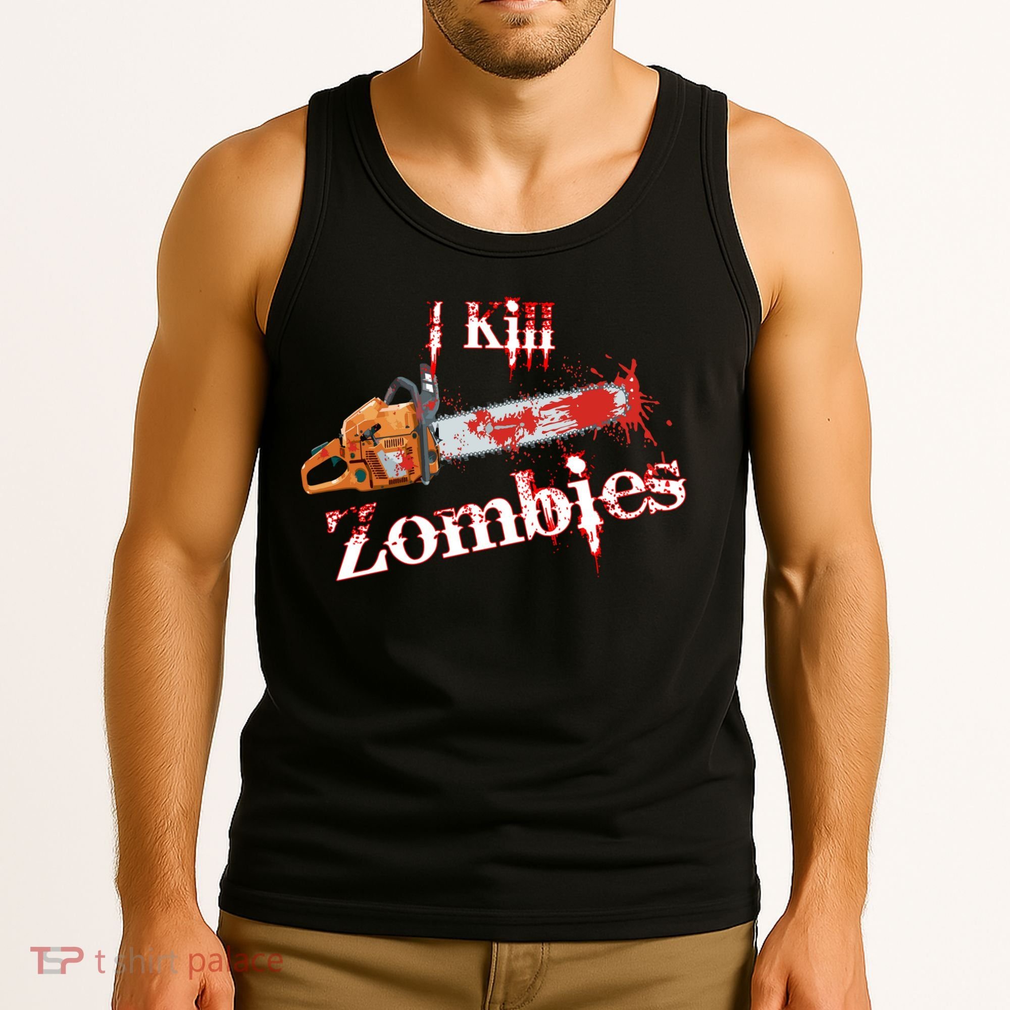 I Chainsaw Zombies Tank Top