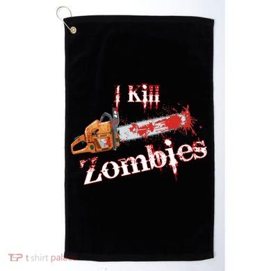 I Chainsaw Zombies Golf Towel