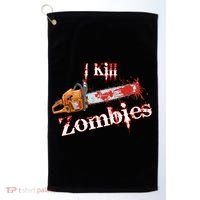 I Chainsaw Zombies Golf Towel thumb 0