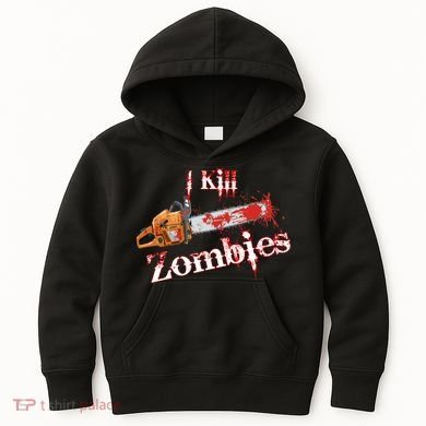I Chainsaw Zombies Kids Hoodie