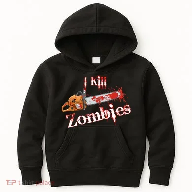 I Chainsaw Zombies Kids Hoodie
