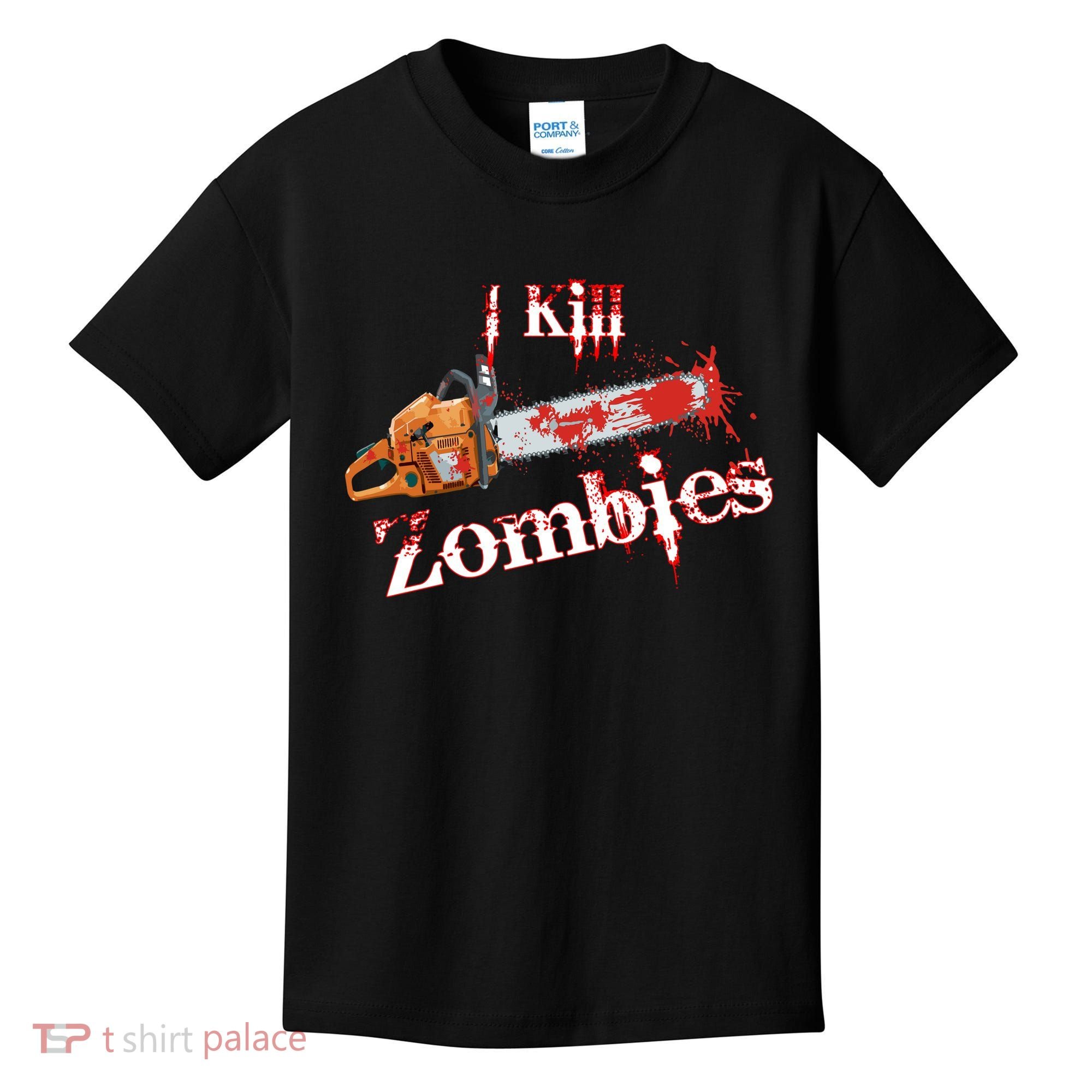 I Chainsaw Zombies Kids T-Shirt
