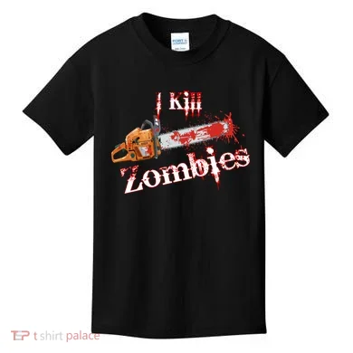 I Chainsaw Zombies Kids T-Shirt