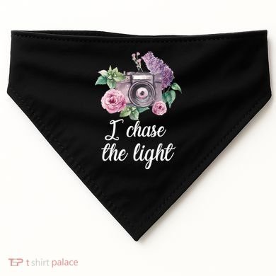 I Chase the Light Camera USA-Made Doggie Bandana