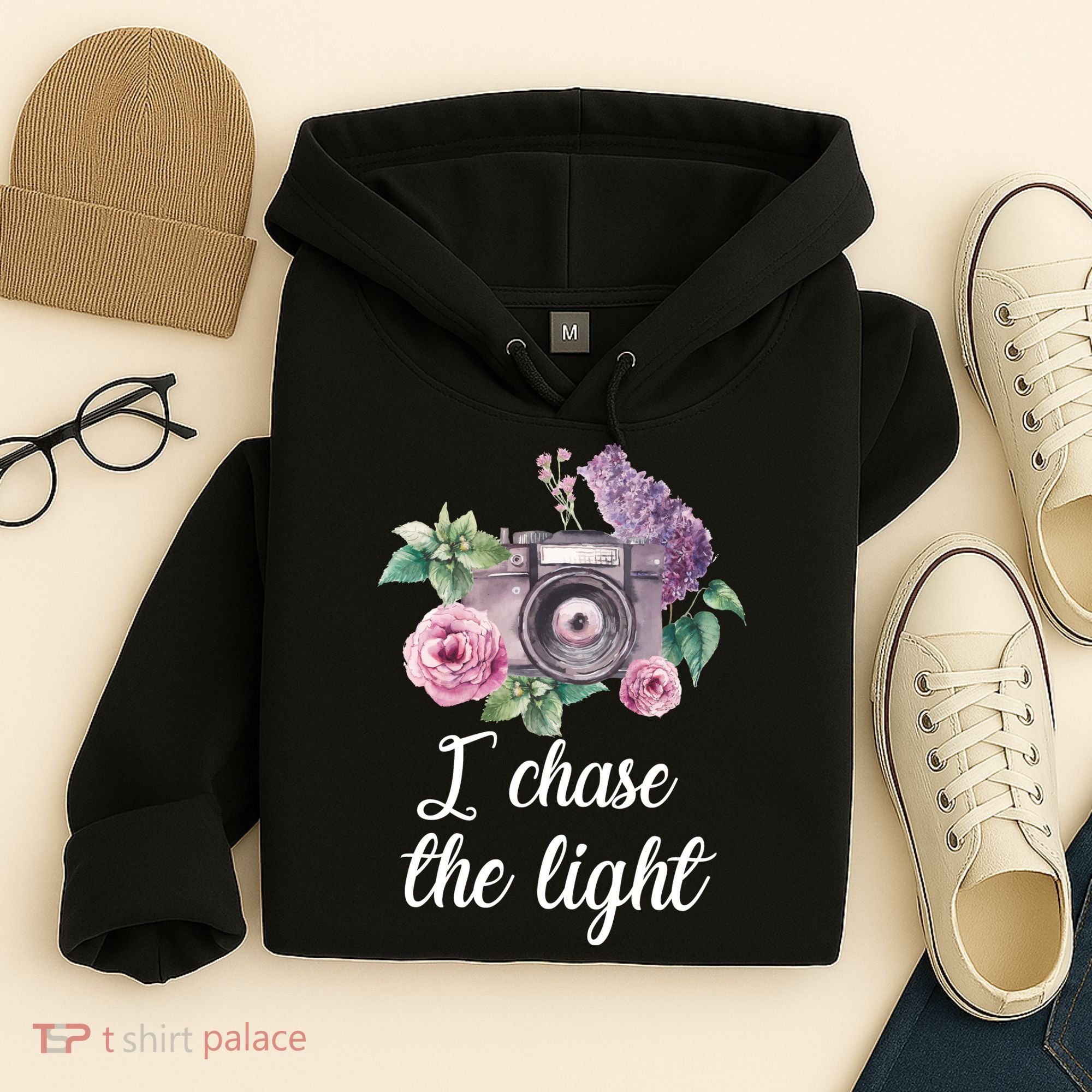 I Chase the Light Camera Hoodie