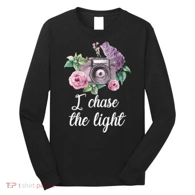 I Chase the Light Camera Long Sleeve Shirt