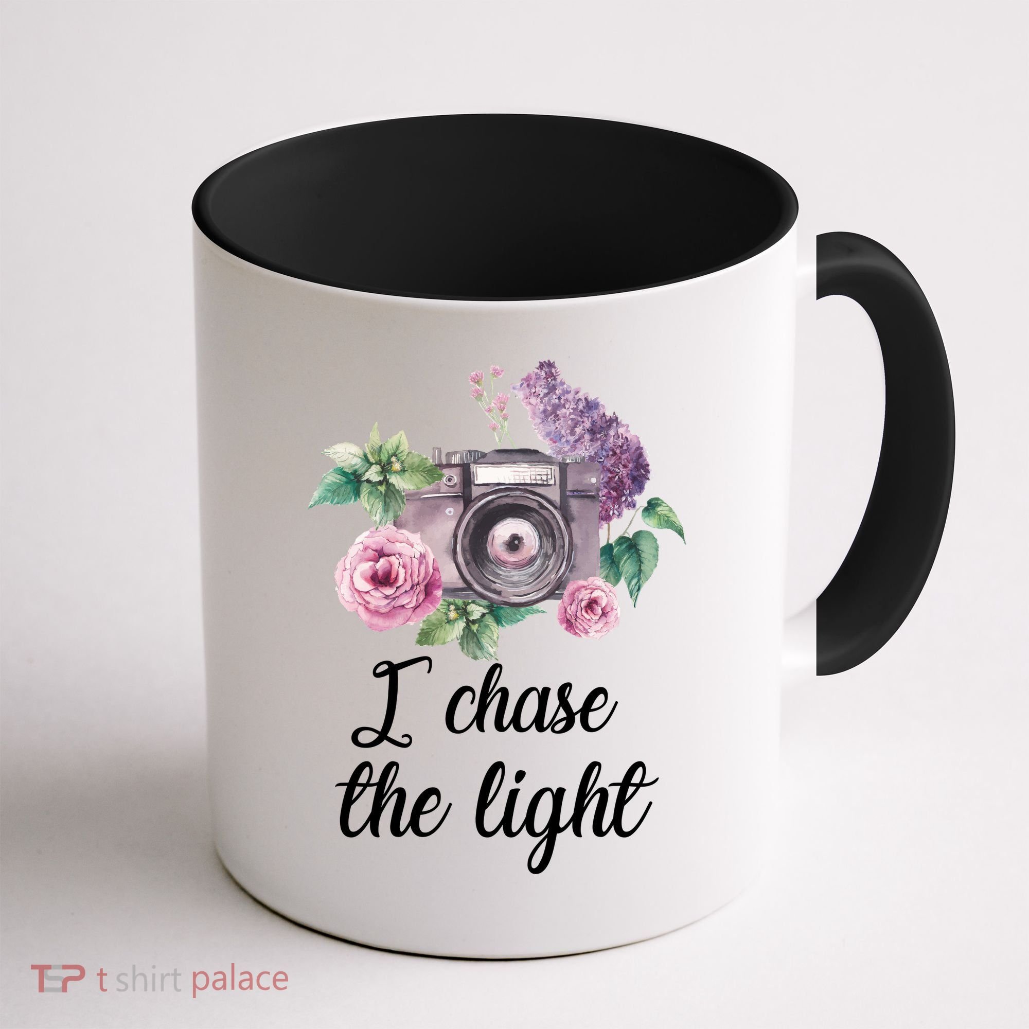 I Chase the Light Camera Coffee Mug
