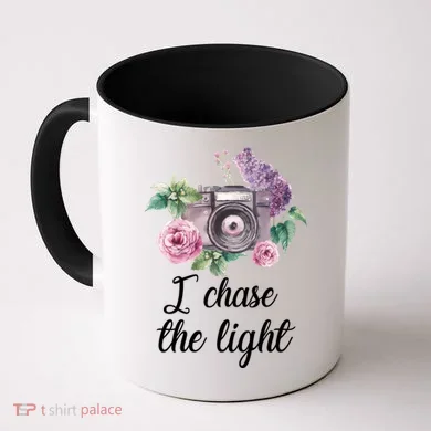 I Chase the Light Camera Coffee Mug