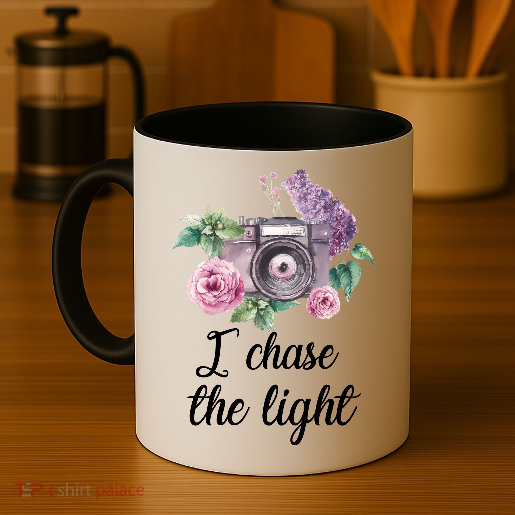 I Chase the Light Camera Coffee Mug