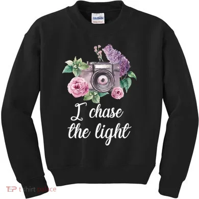 I Chase the Light Camera Kids Sweatshirt