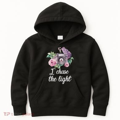 I Chase the Light Camera Kids Hoodie