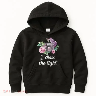 I Chase the Light Camera Kids Hoodie