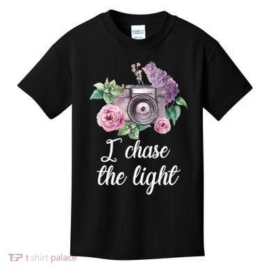 I Chase the Light Camera Kids T-Shirt