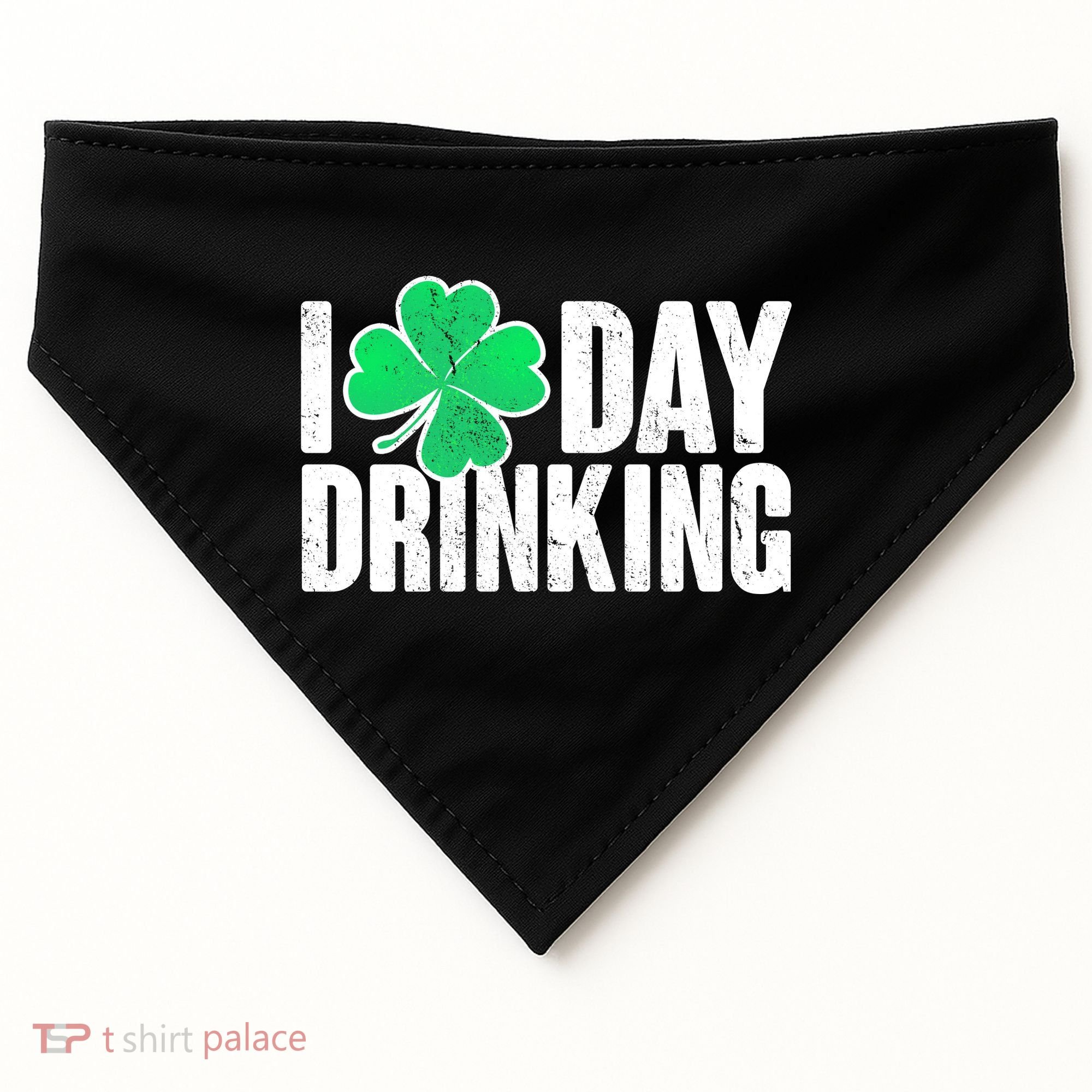 I Clover Day Drinking  USA-Made Doggie Bandana