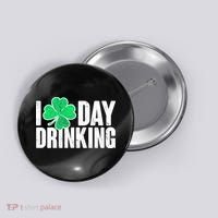 I Clover Day Drinking  Button thumb 0
