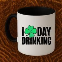 I Clover Day Drinking  Coffee Mug thumb 2