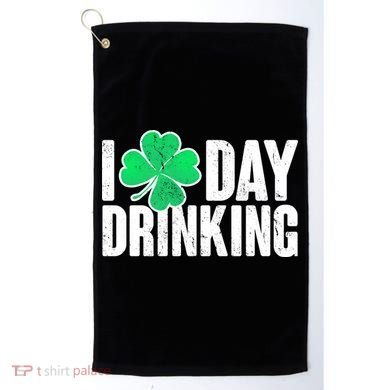 I Clover Day Drinking  Golf Towel