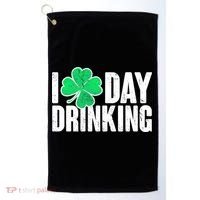 I Clover Day Drinking  Golf Towel thumb 0