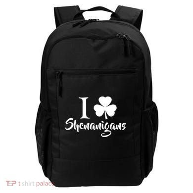 I Clover Shenanigans Irish Shamrock Backpack