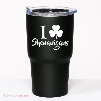 I Clover Shenanigans Irish Shamrock Tumbler