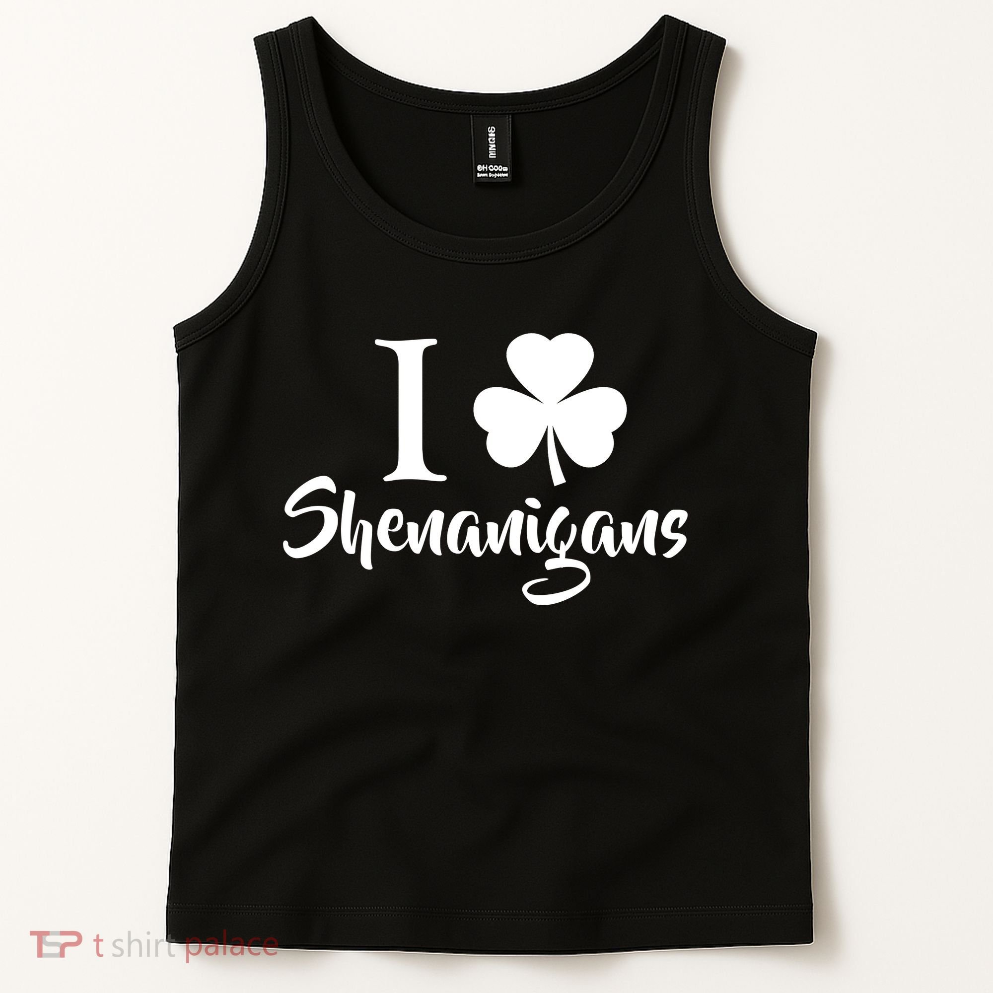 I Clover Shenanigans Irish Shamrock Tank Top