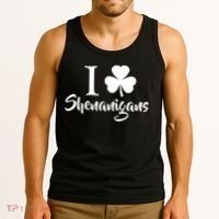 I Clover Shenanigans Irish Shamrock Tank Top thumb 3