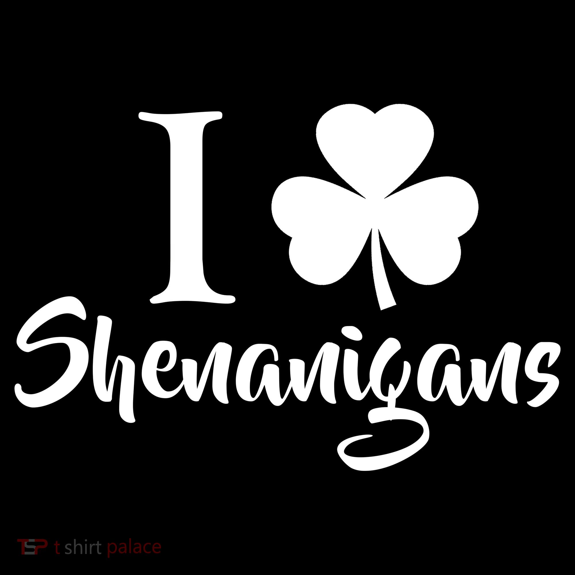 I Clover Shenanigans Irish Shamrock Tank Top