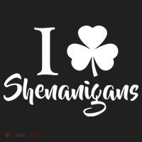 I Clover Shenanigans Irish Shamrock Golf Towel thumb 3
