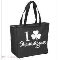 I Clover Shenanigans Irish Shamrock Tote Bag thumb 2