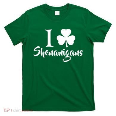 I Clover Shenanigans Irish Shamrock T-Shirt