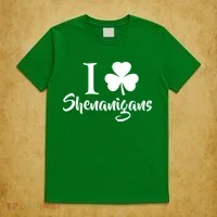 I Clover Shenanigans Irish Shamrock T-Shirt thumb 5