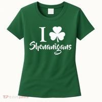 I Clover Shenanigans Irish Shamrock Women's T-Shirt thumb 0
