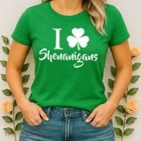 I Clover Shenanigans Irish Shamrock Women's T-Shirt thumb 2