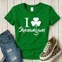 I Clover Shenanigans Irish Shamrock Women's T-Shirt thumb 3
