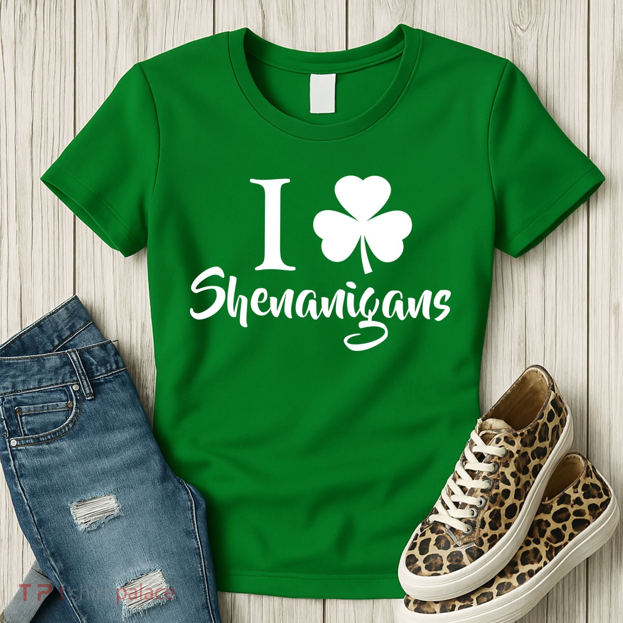 I Clover Shenanigans Irish Shamrock Women's T-Shirt