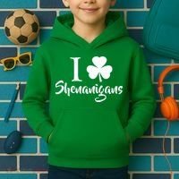 I Clover Shenanigans Irish Shamrock Kids Hoodie thumb 2