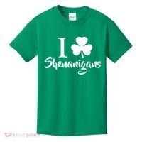 I Clover Shenanigans Irish Shamrock Kids T-Shirt thumb 0
