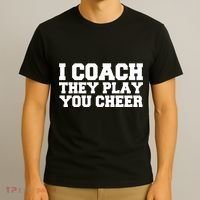 I Coach They Play You Watch T-Shirt thumb 3