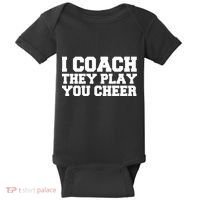 I Coach They Play You Watch Baby Bodysuit thumb 0