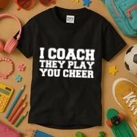 I Coach They Play You Watch Kids T-Shirt thumb 3