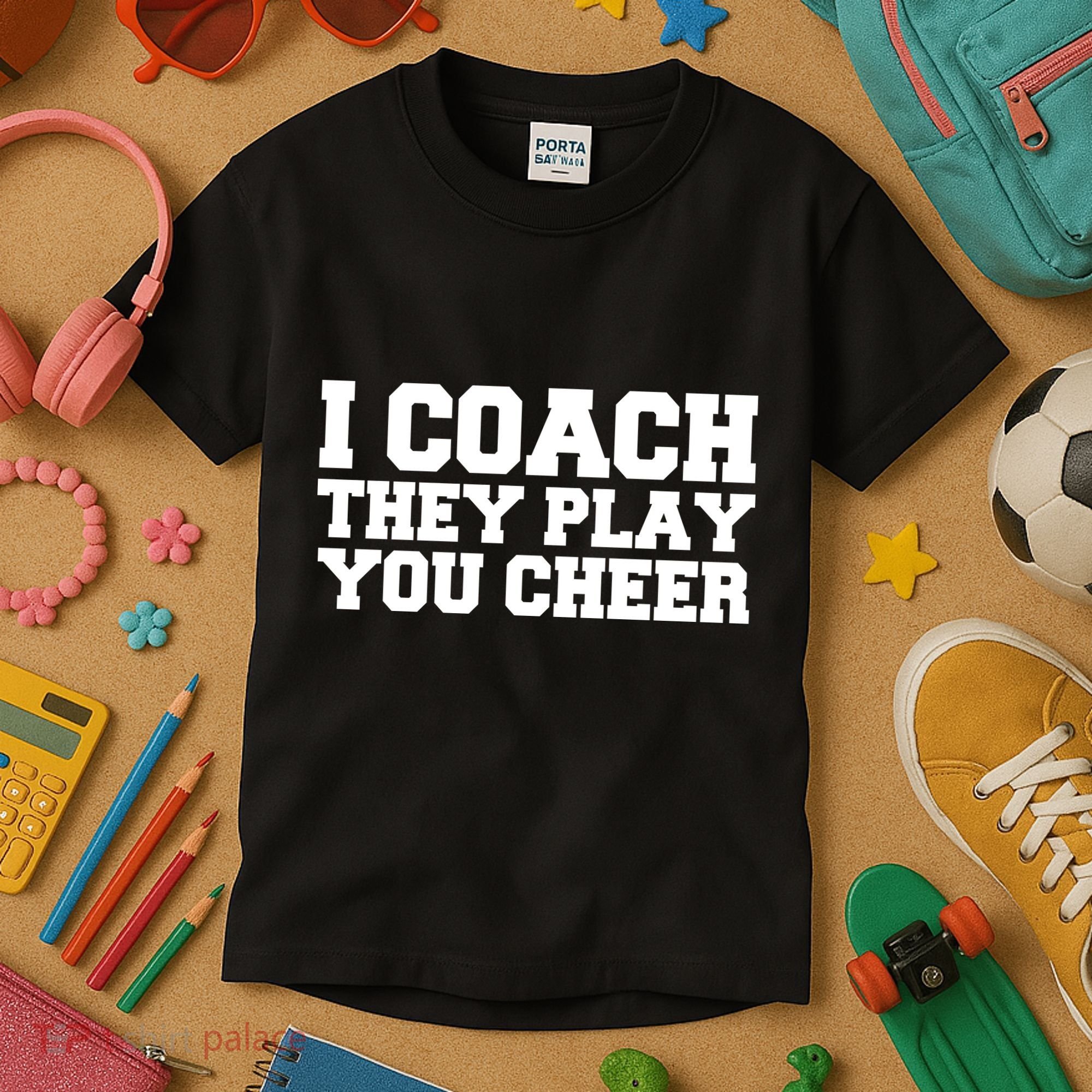 I Coach They Play You Watch Kids T-Shirt