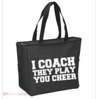 I Coach They Play You Watch Tote Bag thumb 2