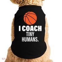 I Coach Tiny Humans Basketball Doggie Tank thumb 0